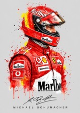 Michael Schumacher Formula 1 Ferrari Art A4 Print/Poster - 2000s Motor Sport