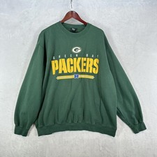 Green Bay Packers Sweatshirt Mens 2XL Green NFL Football NFL Team Apparel