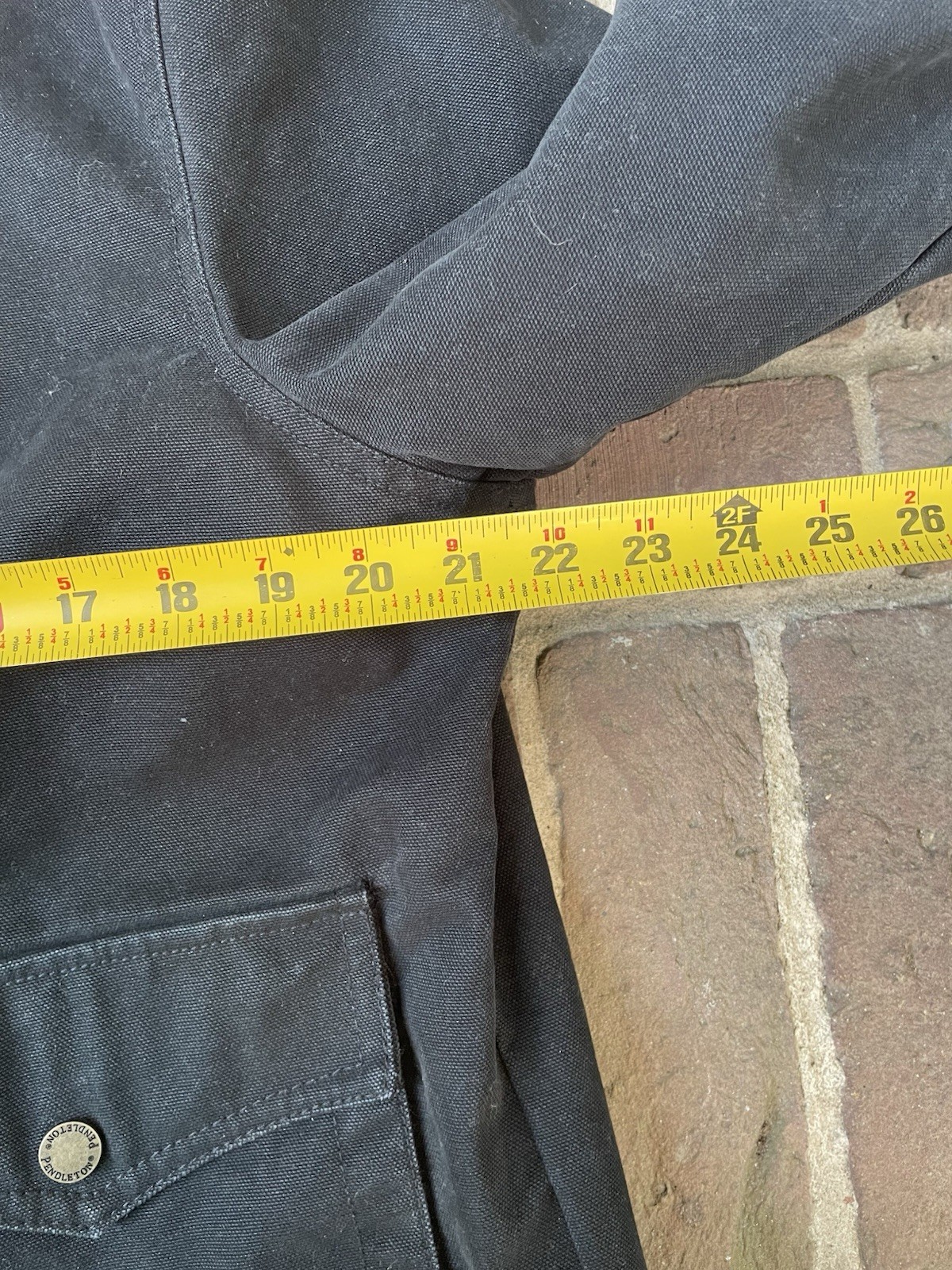 Pendleton Black Heavyweight Zip Jacket Mid-Length… - image 7