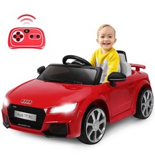 12V Electric Ride On Car for Toddlers Audi TT RS 2.4G Remote USB MP3 Red
