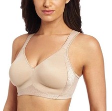 Playtex 18-Hour Seamless Smoothing Bra 38DD Beige Wireless Comfort Strap 4049
