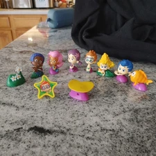 Bubble Guppies 2" Figures LOT Cake Topper Toy Nick Jr Lot
