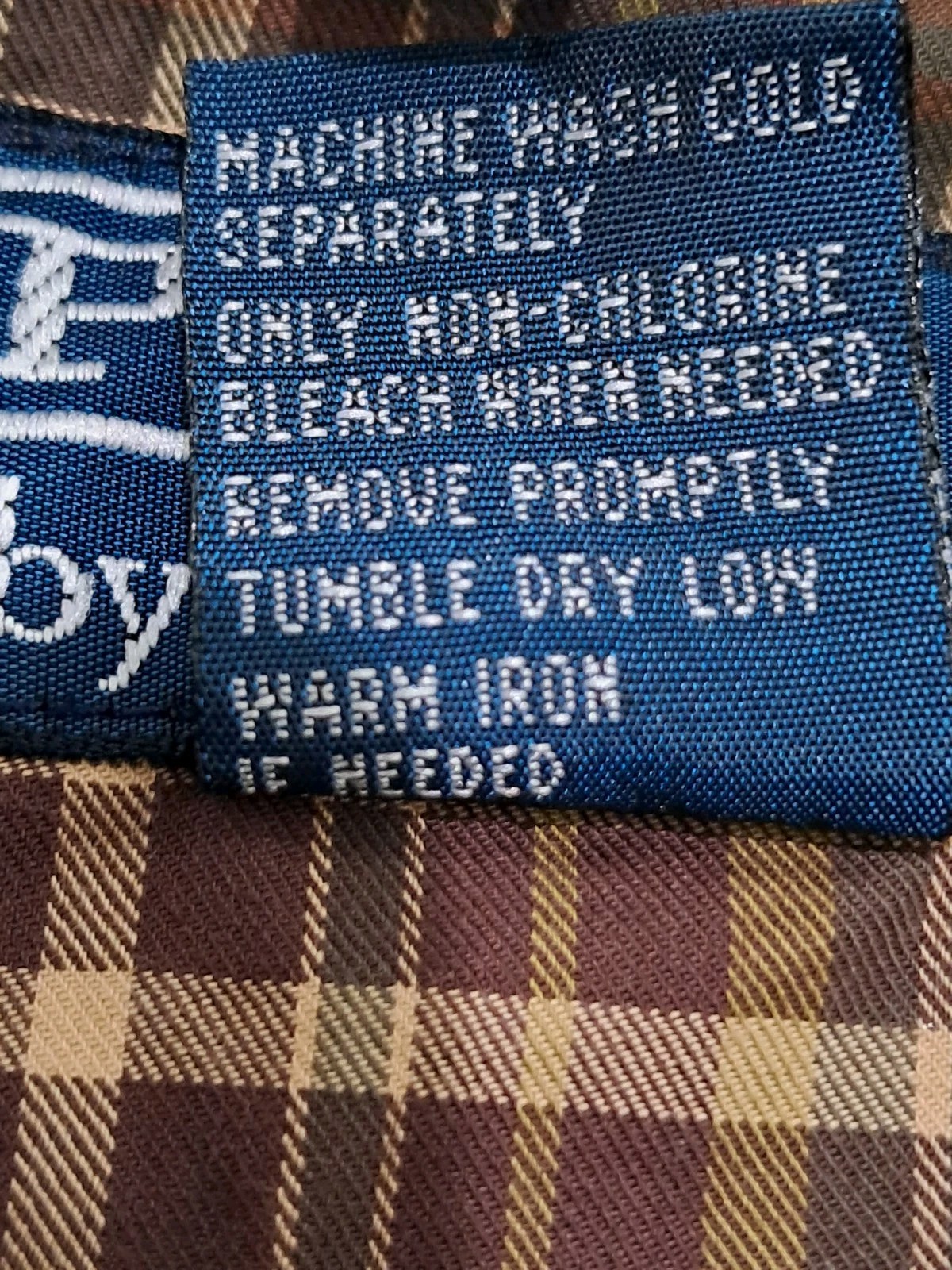 Polo Ralph Lauren Mens Harrington Jacket Size 2XL Cotton Brown Plaid Lined