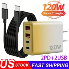 For iPhone 17 Pro Max 16 e 15 14 13 12 Phone USB-C Fast Charger/3FT Type-C Cable