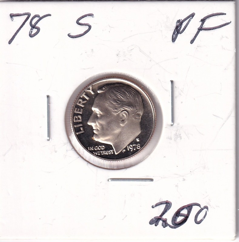 1978 S Proof Roosevelt Dime 10c Coin From Proof Set  #2004