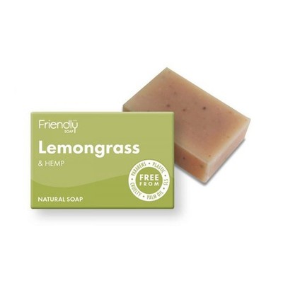 Friendly Soap Natur Badeseife Zitronengras und Hanf 95g