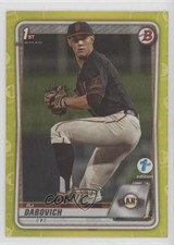 2020 Bowman Draft 1st Edition Yellow Foil 59/75 RJ Dabovich #BD-148 4z8
