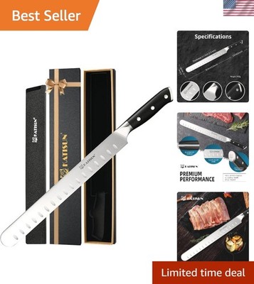 Brisket Knife, 12 Inch Carving & Slicing Knife for Meat Cutting, BBQ, Razor Shar
