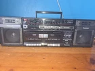Panasonic RX-CW43 AM/FM Dual Cassette Boombox Auto Reverse EQ Line-In Black