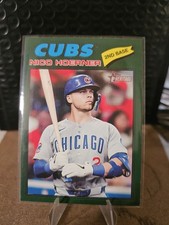 2026 Topps Heritage - Nico Hoerner #28 Dark Green Border
