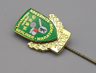 Berliner-Marathon-Schiessen Pin, Leistungsnadel 2006 Jahre Germany