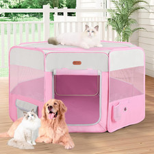 Dog Playpen, Portable Pet Play Pen Foldable Carrying Case, Puppy Pens Outsid for