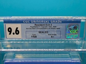 Resident Evil 3 PlayStation 4 PS4 Sealed Graded CGC 9.6 A++ NOT WATA VGA