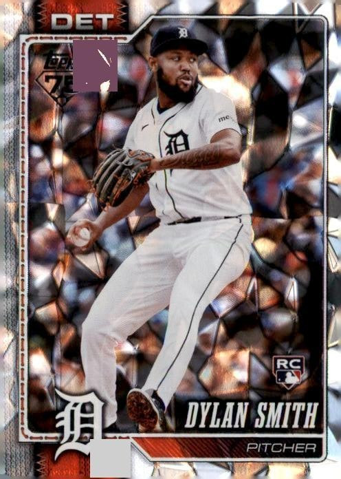 2026 Topps Series 1 #13 Dylan Smith RC Diamante Foil Tigers
