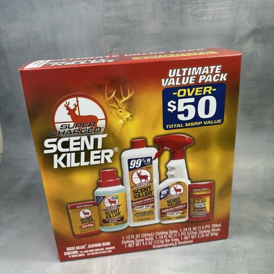Wildlife Research Super Charged Scent Killer Value Pack Deer Hunting Scent