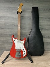 1965 Magnatone Tornado X-15 Red Sparkle Electric Guitar with Hard Case #2687