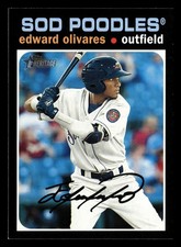 Edward Olivares 2020 Topps Heritage Minor League #183 POODLES PIRATES ROOKIE