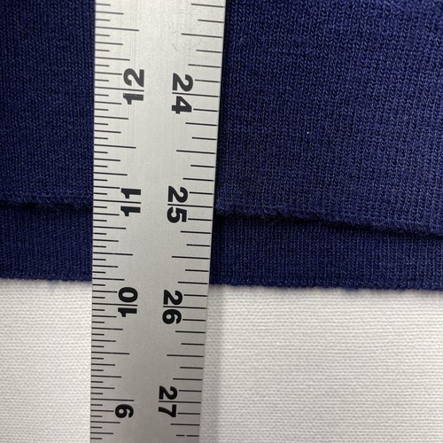 Vtg 1970s Izod Lacoste V-Neck Sweater Croc Logo Blue Size Medium Made USA - Picture 5 of 7