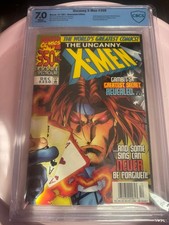 Uncanny X-Men #350 CBCS 7.0 White Pages Newsstand Edition (1997) Gambit Reveal