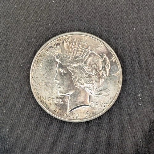 1926 D Peace Dollar, AU, 90% Silver