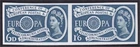 GB, 1960 Europa 6d & 1/6 Blue Imperf Pair, Unmounted Mint MNH. Private Proof