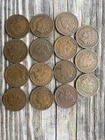 USA 1900-1909 Indian Head Pennies Cent Coin Mixed Dates Lot of 15 - Random Date