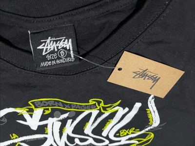 STUSSY X BORN X RAISED Handstyles Tee Shirt New With Tags In Hand