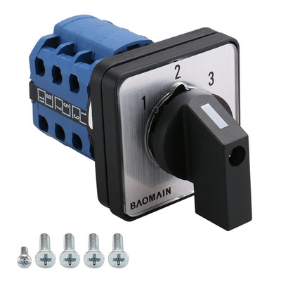 Universal Rotary Cam/Changeover Switch SZW26-20/123.3 660V 20A 3 Position 12 Ter