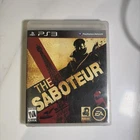 The Saboteur - Complete CIB - PS3 (Sony PlayStation 3, 2009) Excellent Condition