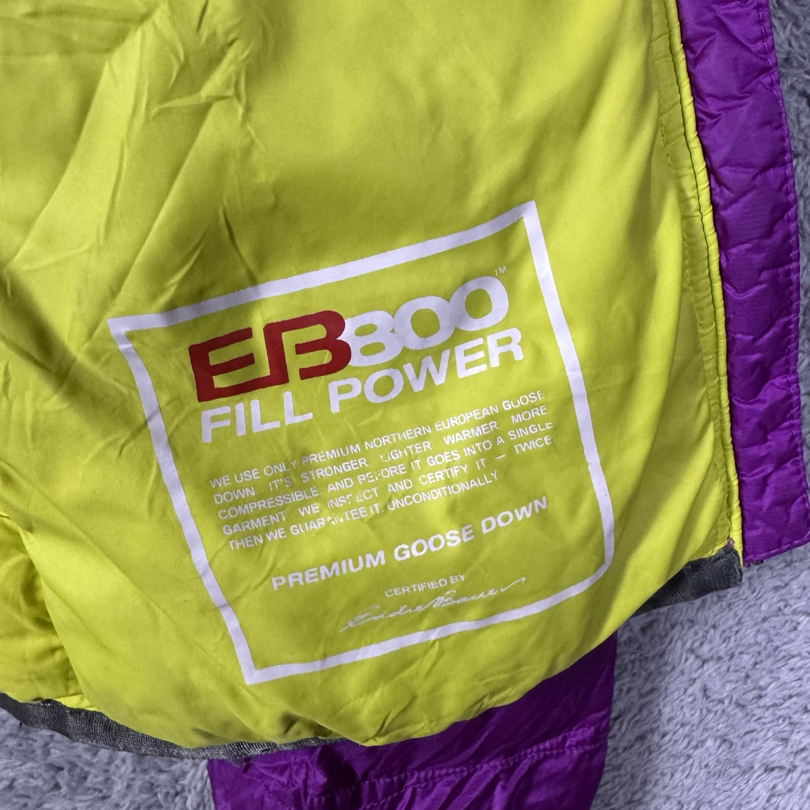 Eddie Bauer EB800 First Ascent  Goose Down Jacket… - image 10