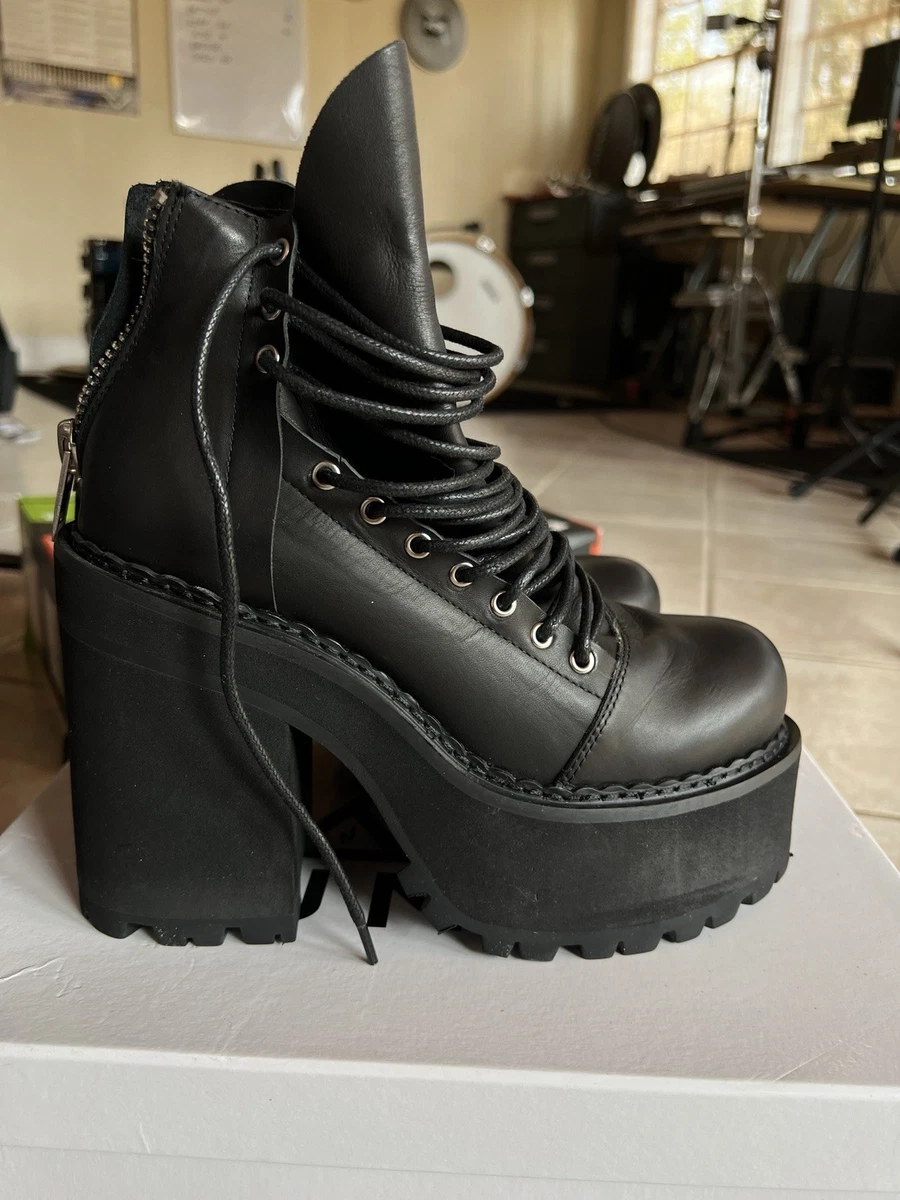 UNIF THRASH BOOT ユニフ 厚底ブーツ US5 UNIF Leather Boots for Women for sale - eBay