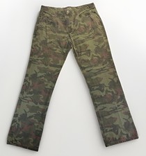 Carbon Low Rise Slim Straight 36x32 Camo Pants Utility Trap Y2K Streetwear