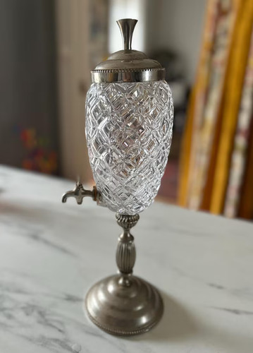 Vintage French Crystal Absinthe Fountain