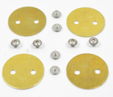 4 Pack 1009-268 Holley Brass Throttle Plates 1-916 Stamped 268 With Screws