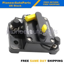 1X 60AMP 12V DC Circuit Breaker Reset Car Auto Marine Stereo Audio FuseInverter