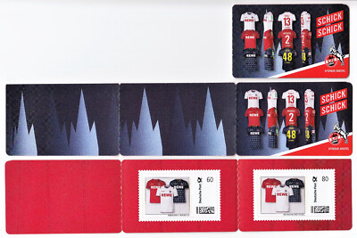 1 FC Köln Briefmarken Faltheft SCHICK SCHICK Sammler 2 x Briefmarke