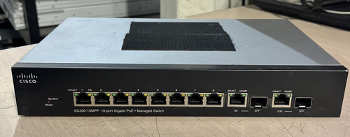 CISCO SG300-10MPP 10-PORT GIGABIT SWITCH