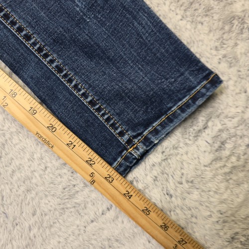 BKE Stella Jeans Women Size 25 Blue Denim Faded Cotton Stretch Low Rise Slim Fit - Picture 5 of 15