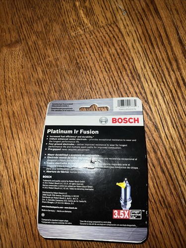 Bosch Platinum IR Fusion 4515 Spark Plug, Torque 15 ft lbs - 2 Pack - Picture 2 of 2