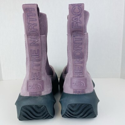 The North Face Halseigh Knit Winter Fawn Gray Snow Boots