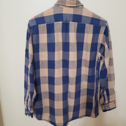 Camicia Fieldmaster Medium Uomo Buffalo a scacchi bottoni effetto invecchiato manica lunga - Foto 2 di 12