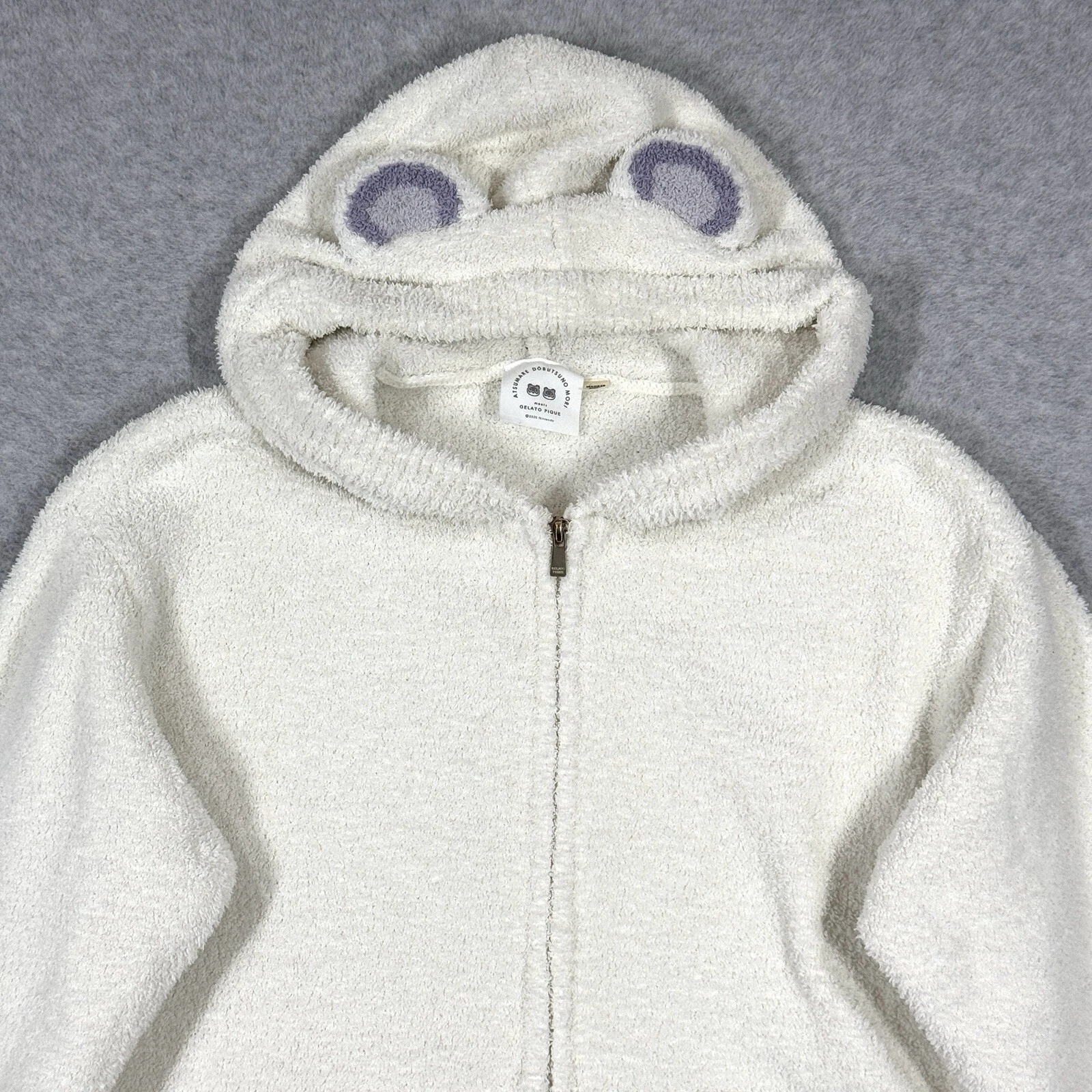 OFF WHITE Felpa con cappuccio Gelato Pique x Animal Crossing taglia unica Atsumare Dobutsuno Mori Nintendo