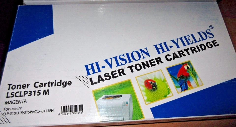 3 cartuchos de tóner láser Hi Vision Hi Yields para LSCLP 315 cian magnético + negro Foto 4 de 4