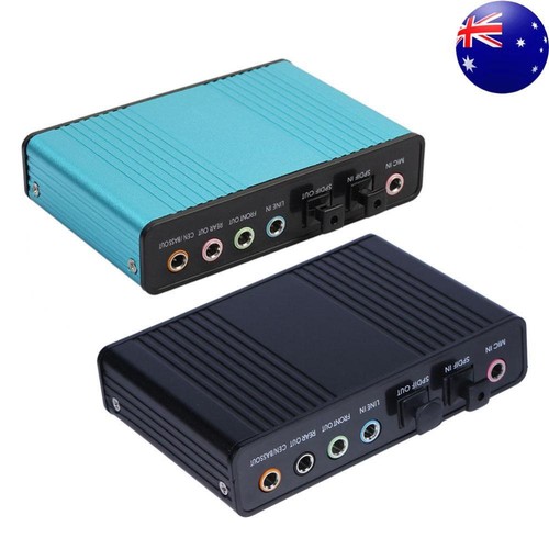 USB 6 Channel 5.1 External Optical Audio Sound Card for Notebook PC
