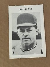Jim Hunter Catfish Card 1969 Milton Bradley Baseball Game KC Athletics HOF Ex⚾️