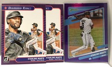 Starling Marte - Diamond Kings/Purple Holo - 2021 Donruss Baseball - #17 Marlins