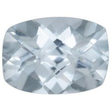 Aquamarine - 9x7mm Cushion Cut Loose Light Blue Gemstone