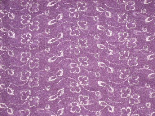 Vtg Purple Sheer Fabric 44" BTY White Silver Floral Border Fabric Asian Indian - 第 1/6 張圖片