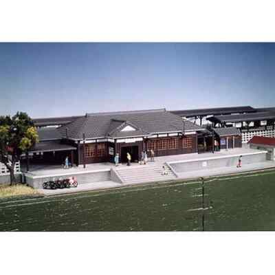 #ad RURAL PASSENGER STATION on RAISED FOUNDATION w INTERIOR KATO N Scale KIT NEW $165.95