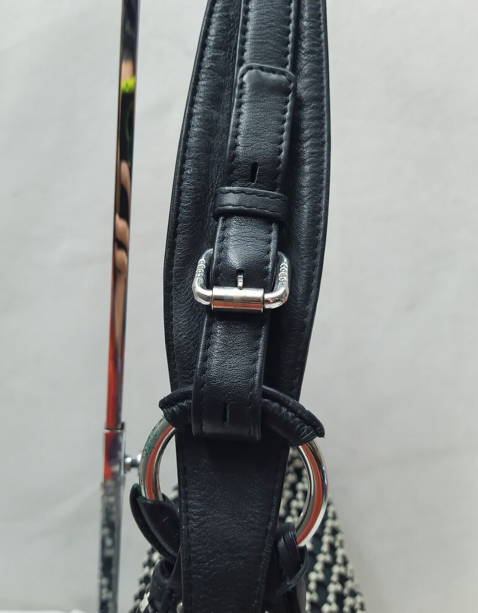 COBO International Black Nylon Mesh Woven Front Pocket 